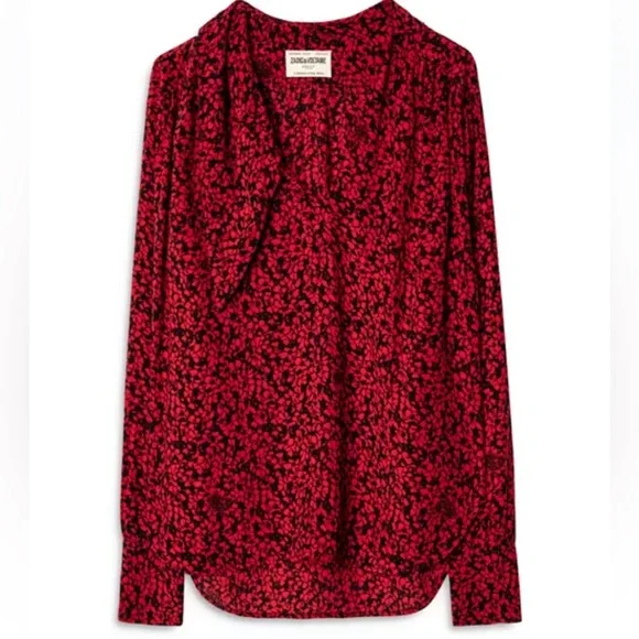 Zadig & Voltaire Tristan Floral Blouse, Size L - Picture 3 of 11